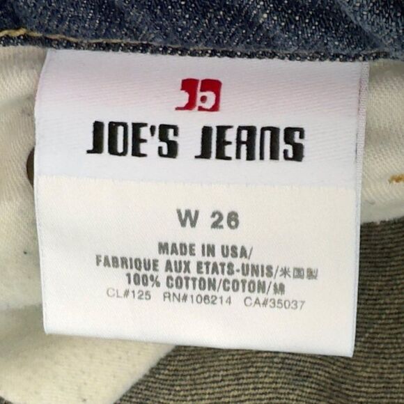 Joe's Jeans Distressed Medium Wash Boot Cut Jeans Made in USA Women's 26 - Picture 3 of 10